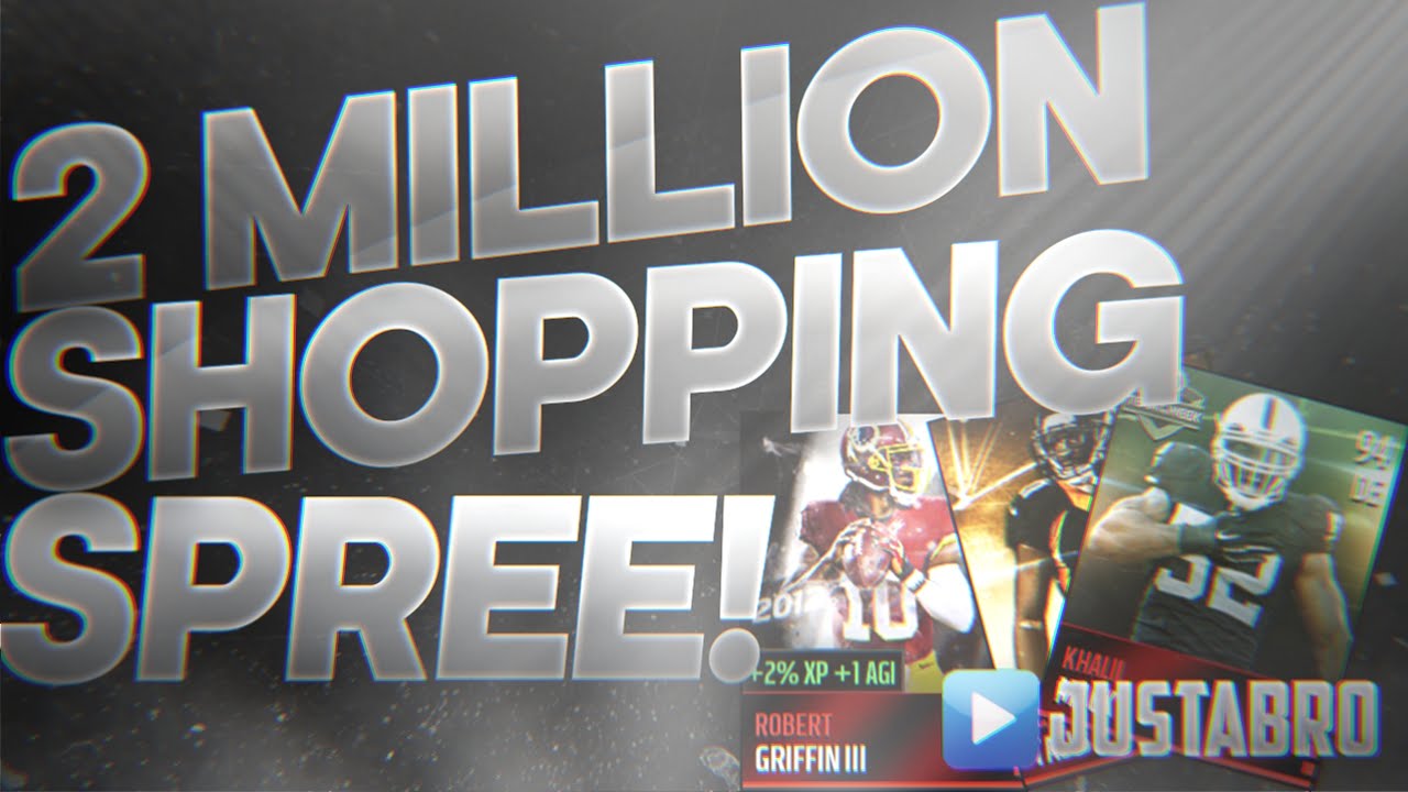 2 MILLION Coin Shopping Spree! Madden Mobile Squad Builder!