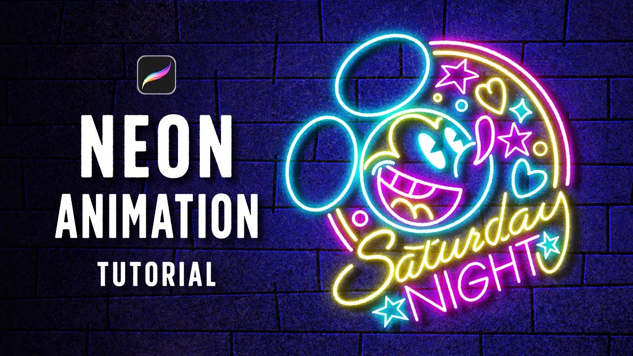 Procreate Animation｜Neon Glow Effect｜Tutorial