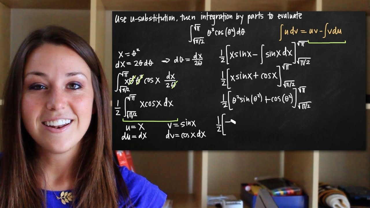 U-substitution with integration by parts (KristaKingMath)