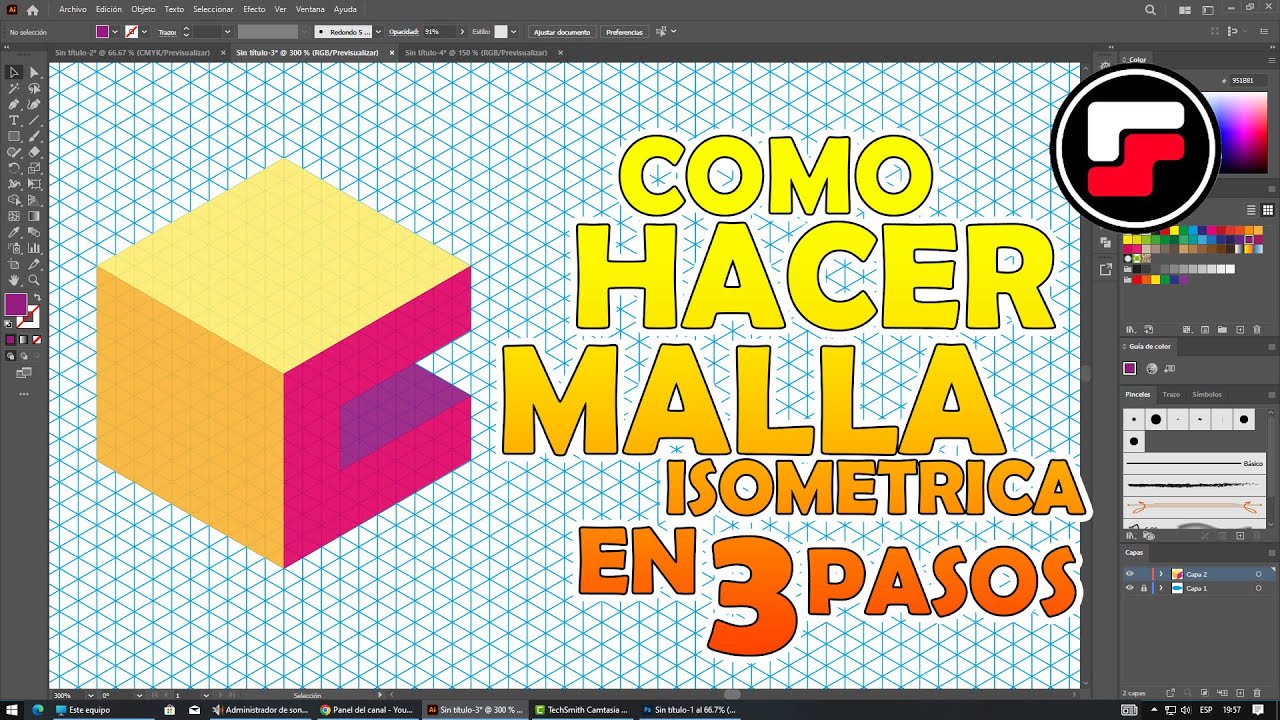 Malla Isometrica en 3 Pasos Illustrator