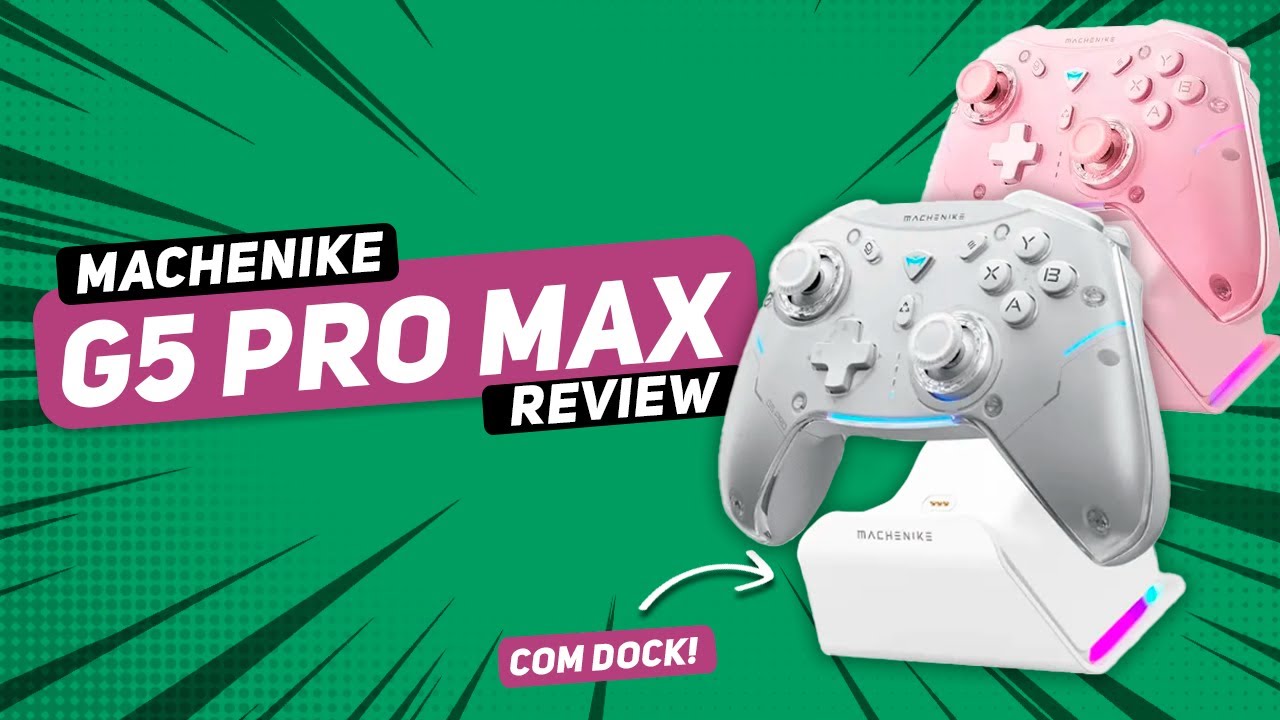 MACHENIKE G5 PRO MAX - A VERSÃO MELHORADA E ROBUSTA DO G5 PRO! TÁ TODO MUNDO COMPRANDO ESSE CONTROLE