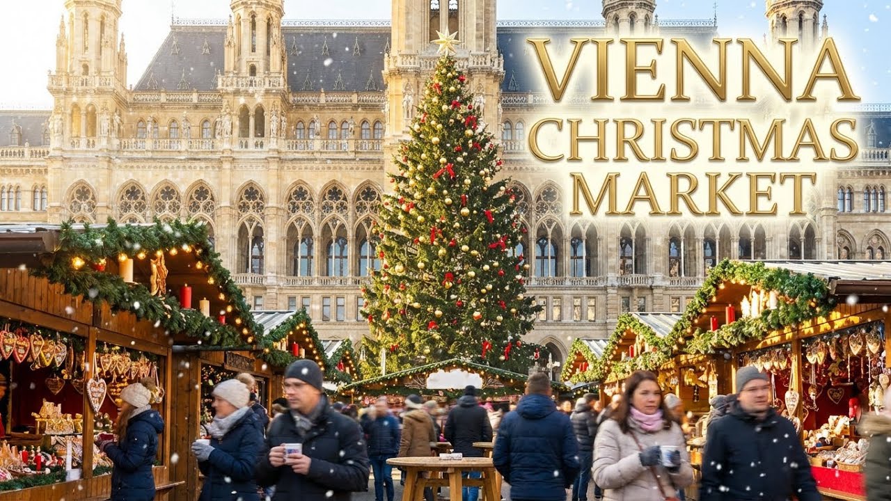 Vienna Christmas Market 2025 🌤️🎄 A Beautiful Daylight Walk in 4K Ultra HD | Austria’s Festive Heart