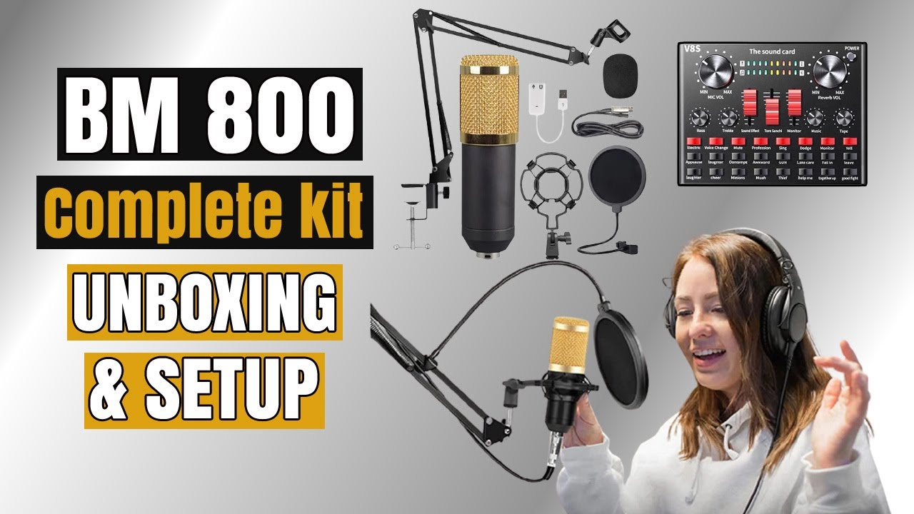 BM 800 Condenser Microphone Unboxing & Setup