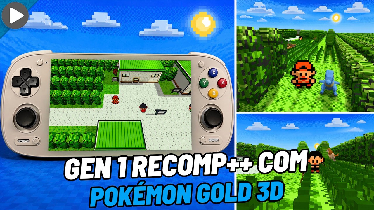 COMO INSTALAR O GEN 1 RECOMP++ (POKEMON GOLD 3D) COM O DRAMATIC VOXEL SHAPE MOD ATUALIZADO