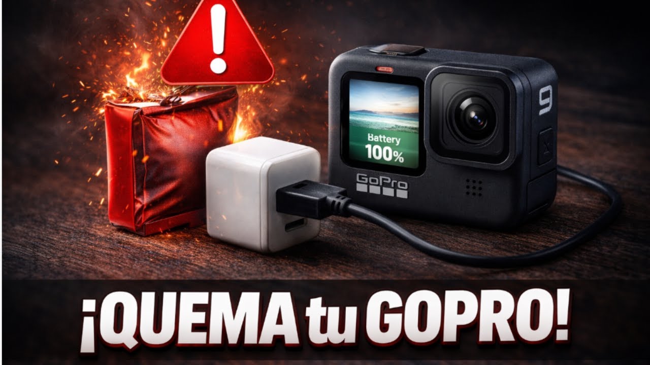 Puedo cargar mi GoPro con cualquier cargador? ⚠️ ¡Mucho ojo con esto!