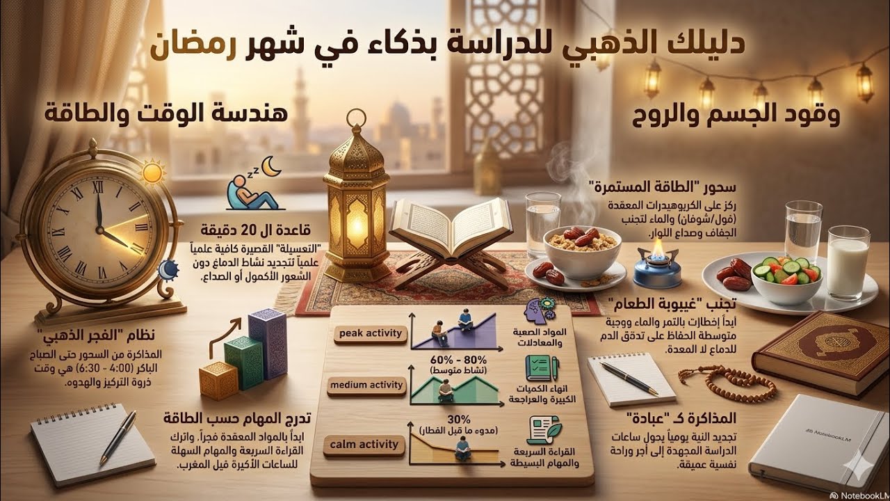 ازاي تذاكر في رمضان بأفضل الاساليب