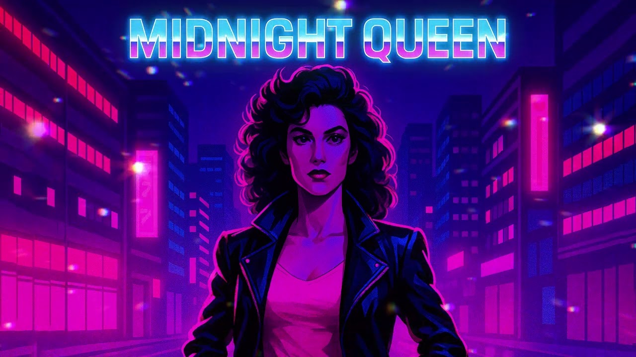 Midnight Queen 🌃✨#80s #Synthwave #RetroVibes #FemalePower #newmusic2025 #RetroMusic