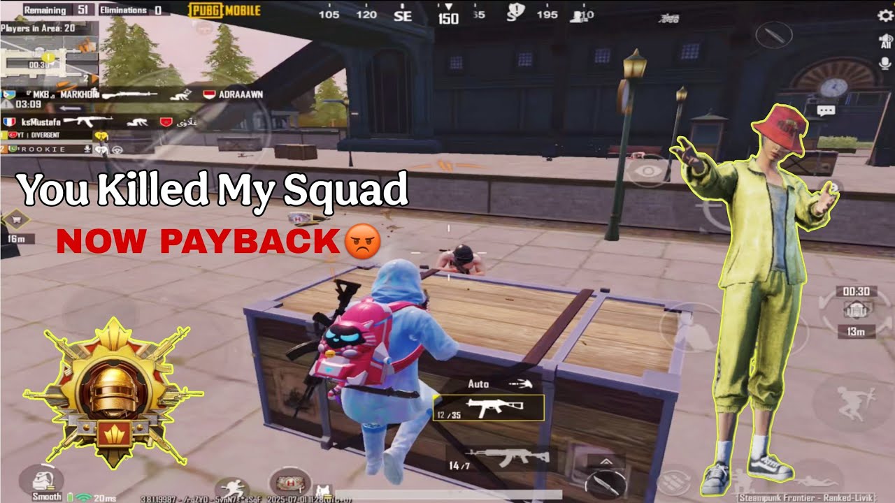 🔥 Taking Revenge of My Whole Squad – Savage Comeback in PUBG Mobile! 💀💣