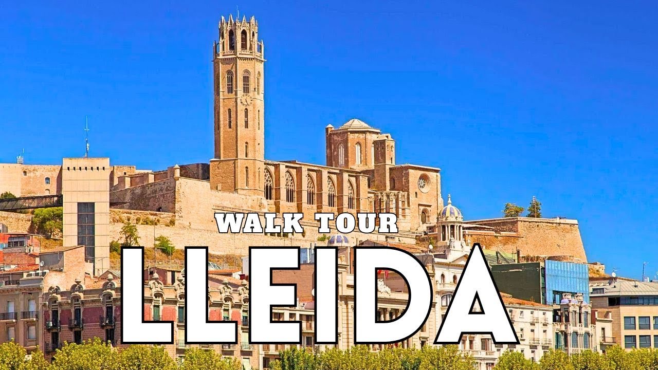 Lleida, Spain 🇪🇸 | Walking Tour in 8K HDR | City Center Exploration