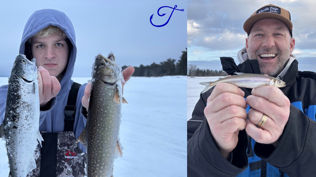 24 Hours to Ice Fish the Largest Freshwater Lake in the World 30/1000 Rainbow Smelt (Osmerus mordax)