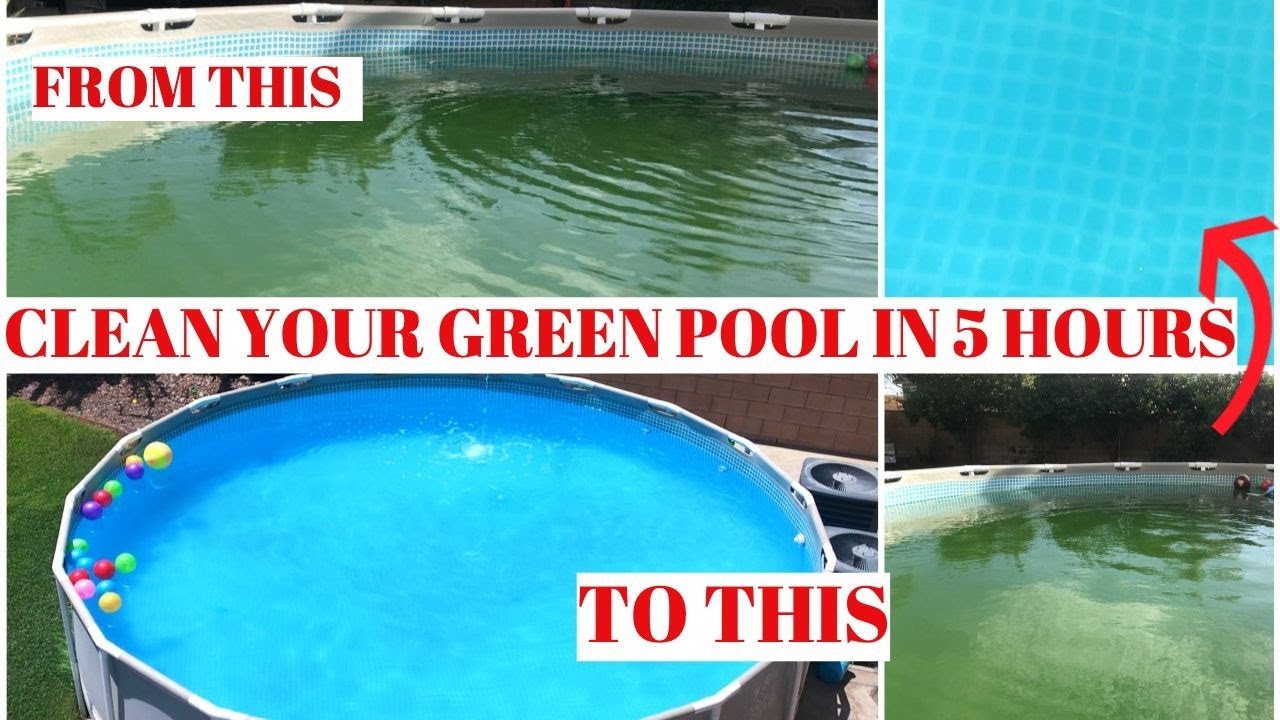 How to clean a GREEN ABOVE GROUND POOL