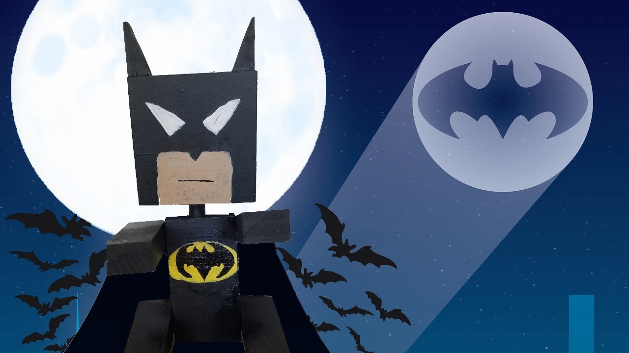 DIY Batman Toy Action Figure. How to make a batman action figure from wood