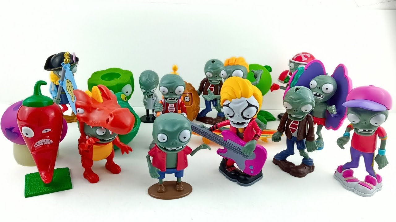 PLANTS VS ZOMBIES Toys ASMR | PVZ Toys Review | Sunflower Peashooter vs Zombies