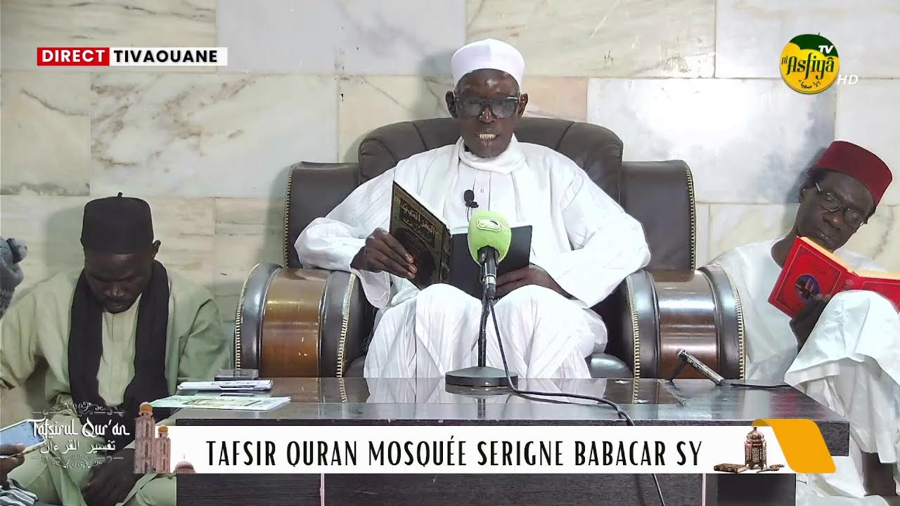 🚨DIRECT TIVAOUANE:   Mosquée Serigne Babacar Sy - Tafsir Quran jour 16 Ramadan 2026