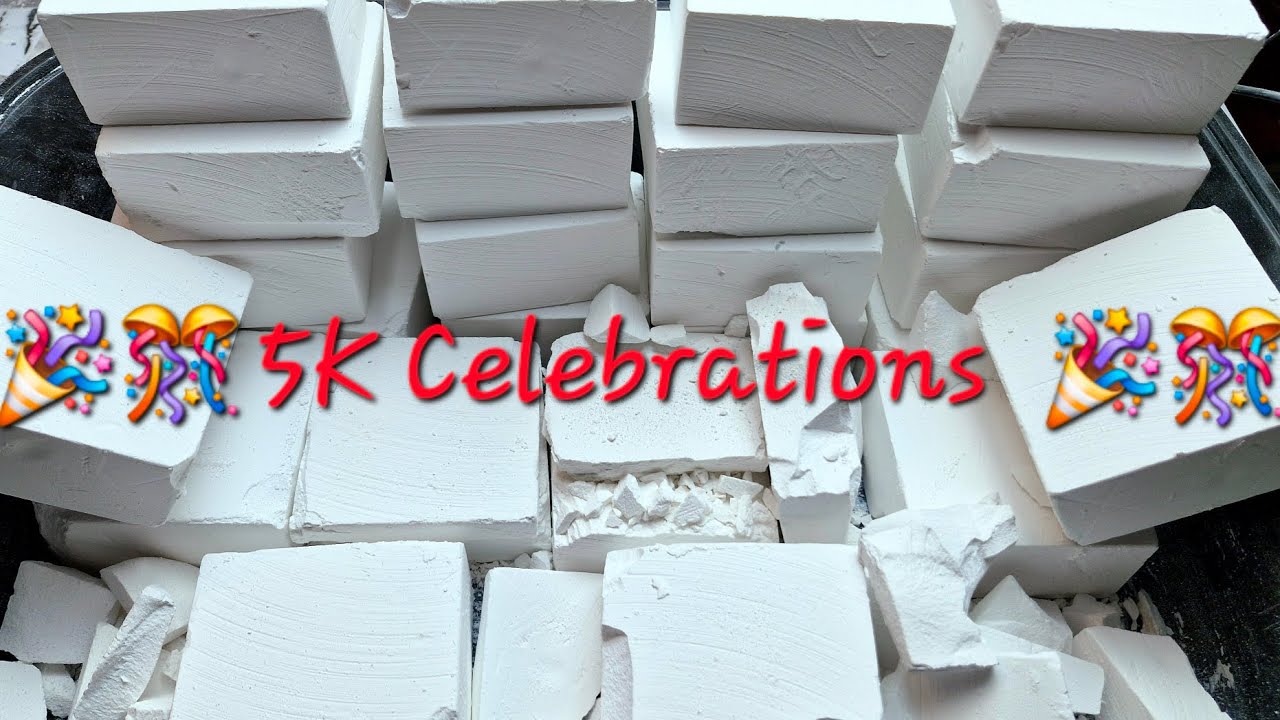 🎉🎊5K Celebrations  🎊🎉 25 Plain Jane Blocks • Gym Chalk • Thank you very much for your support• ASMR