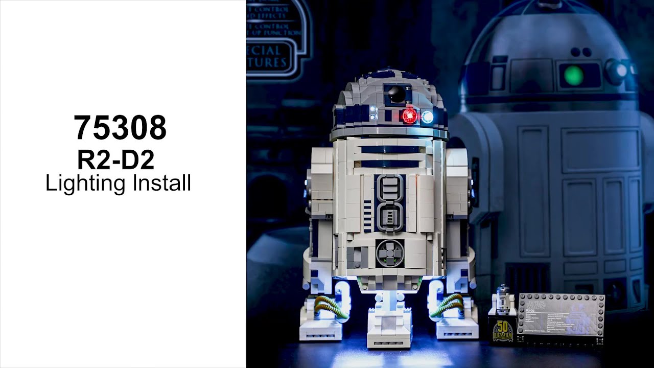 【BX443 installation video】Briksmax Light Kit For Lego R2-D2™ 75308
