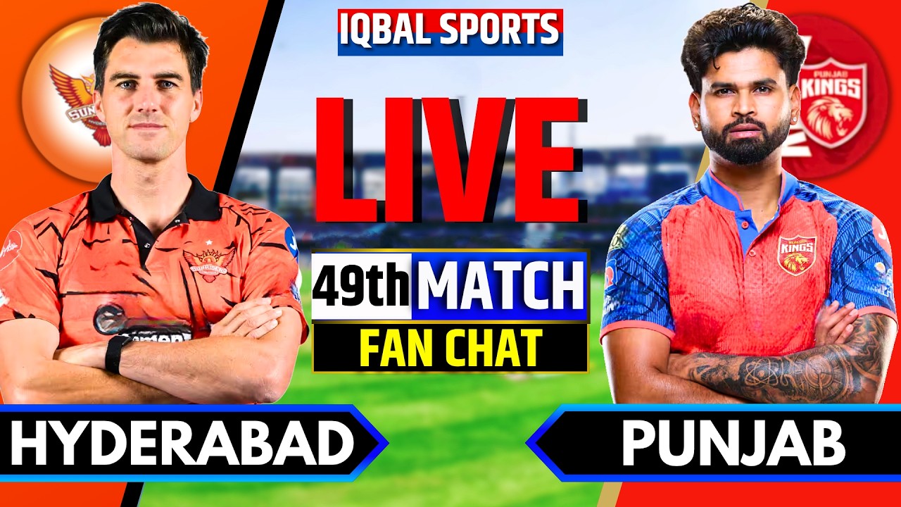 🔴Hyderabad vs Punjab Live Match, IPL 2026 Fan Chat | SRH vs PBKS Live | Live Cricket Match Today