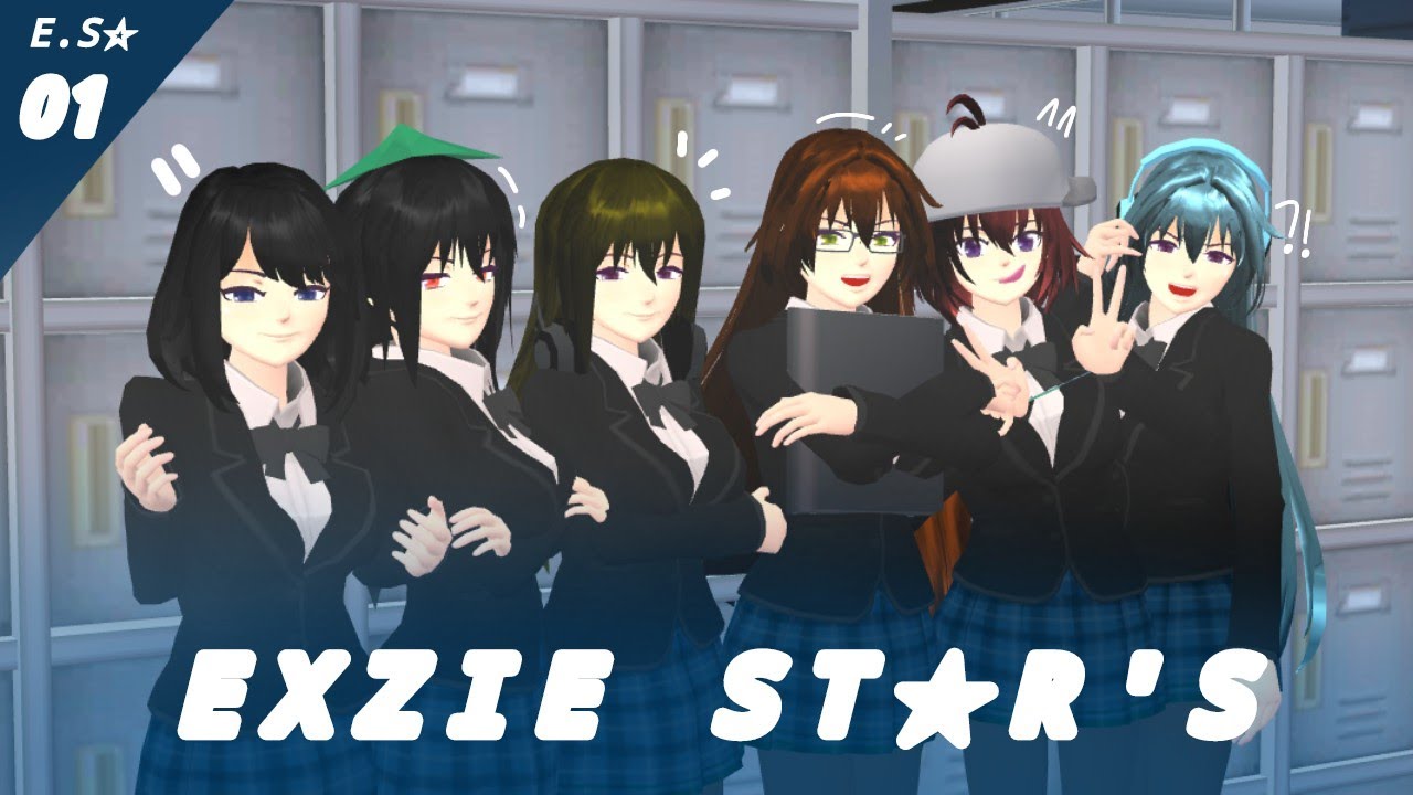 EXZIE STAR'S 01# || ENJOY 🤛🏻 || ( drama sakura school simulator)