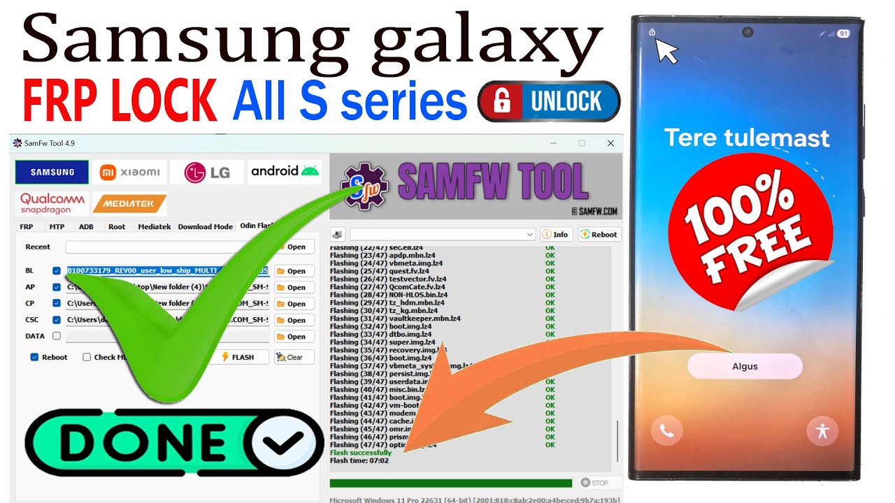 Unlock Any Samsung Galaxy S Series for FREE The Ultimate FRP Tool Revealed!