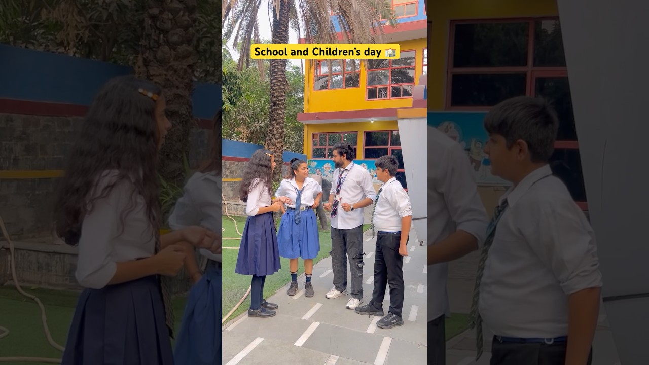 School wala Children&rsquo;s day 🏫 #shorts #ytshorts #schoollife #sejalgabashorts