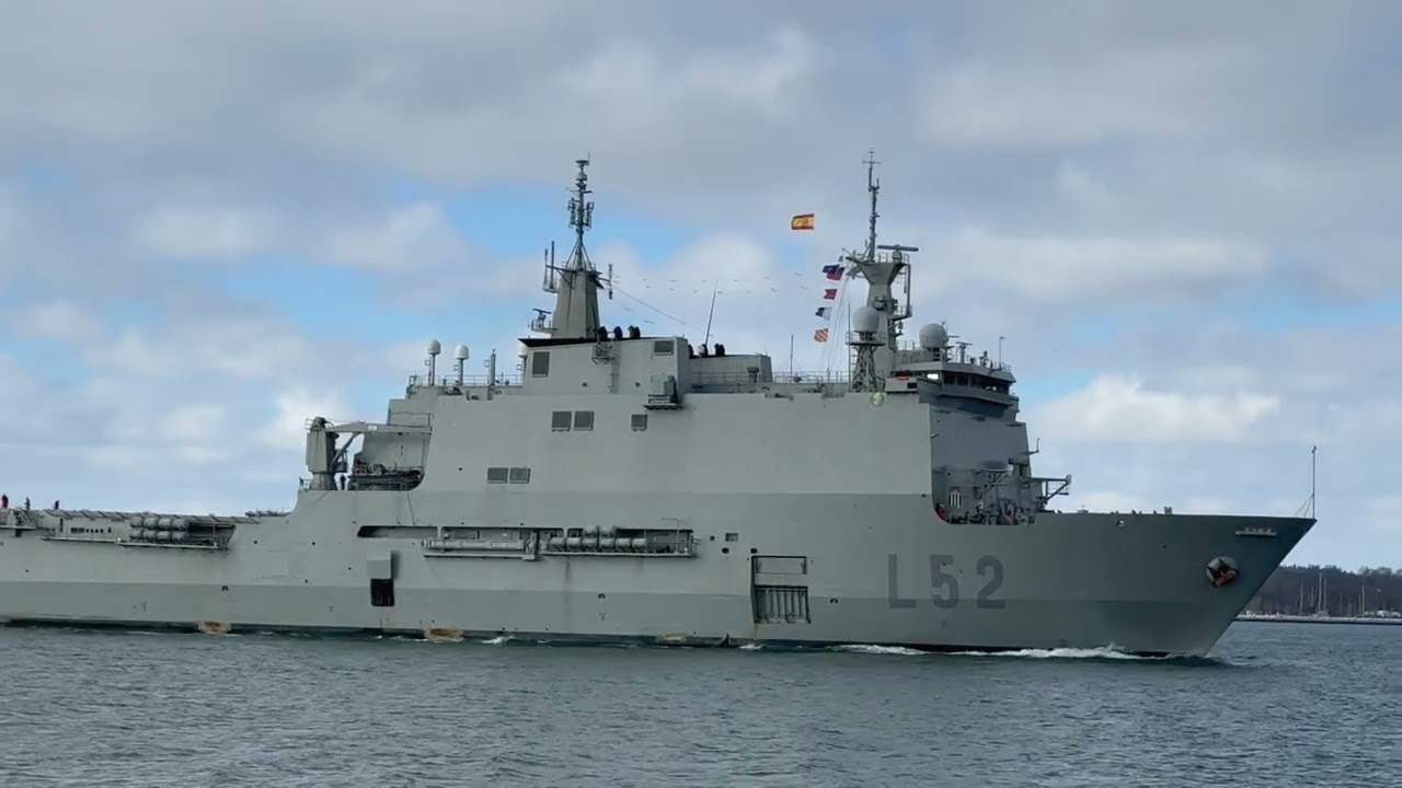 NATO-Manöver Steadfast Dart 2026: CASTILLA (L-52) Spanische Marine verlässt Kiel 14.2.2026