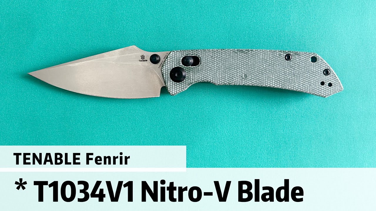 Tenable Fenrir Cross Bar Lock Folding Knife Green Micarta 3.48