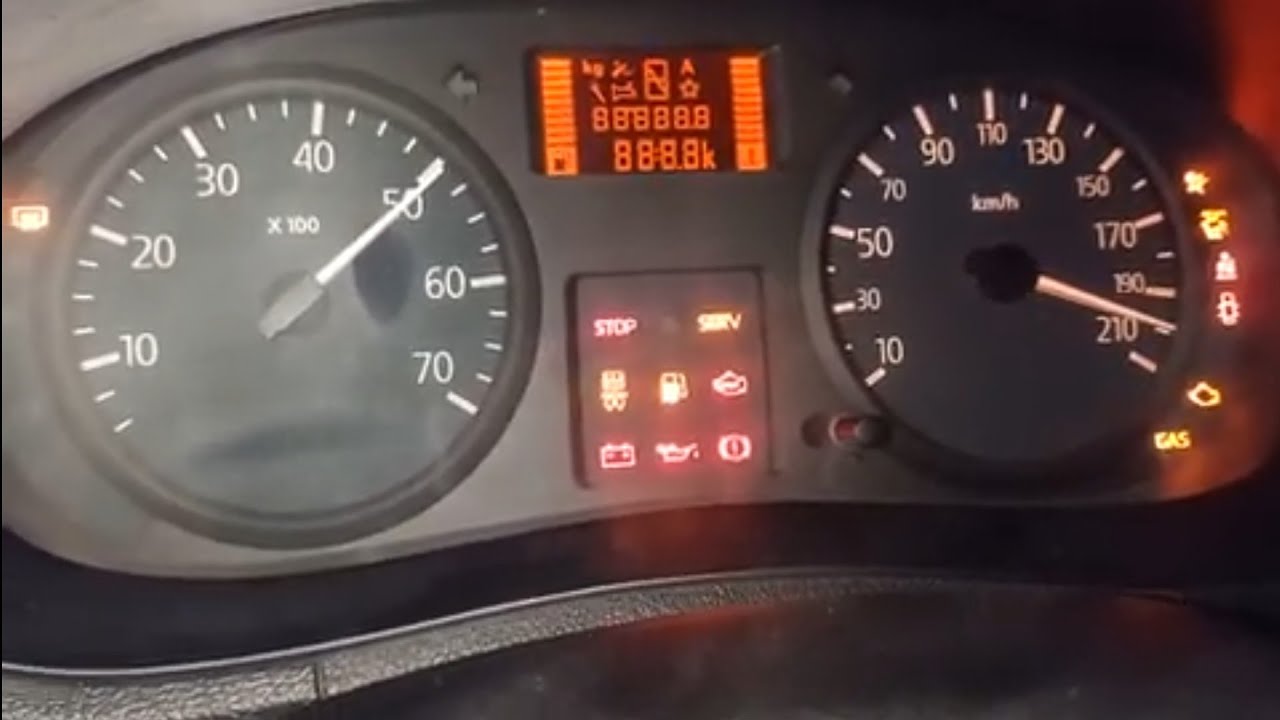طريقة عمل mode test لسيارة Renault kango