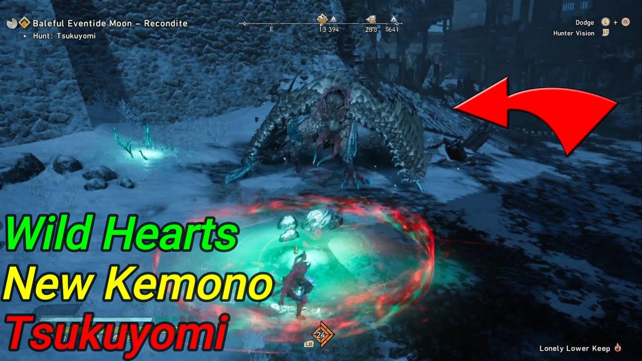 🎮Wild Hearts 😋New Kemono  🤗Hunt: Tsukuyomi 😀Hand Cannon Gameplay (Solo) 😎