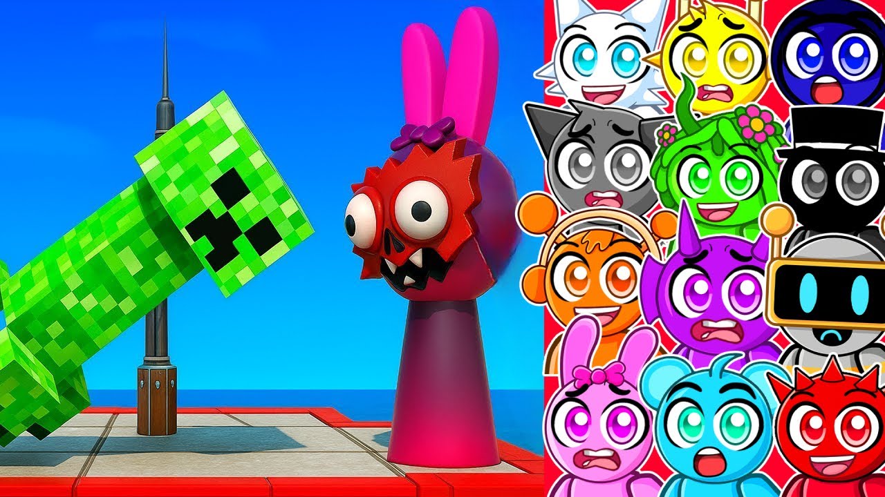 SPRUNKIS VS MONSTERS in MINECRAFT!