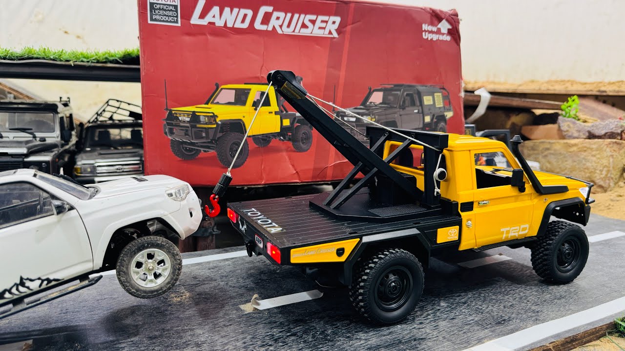 New Rc Cars MN82T ( Toyota Land Cruiser Towing truck ) Unboxing & #testing #video 