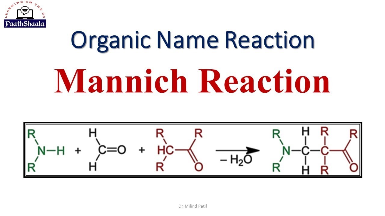 Mannich Reaction || Organic Name Reactions 
