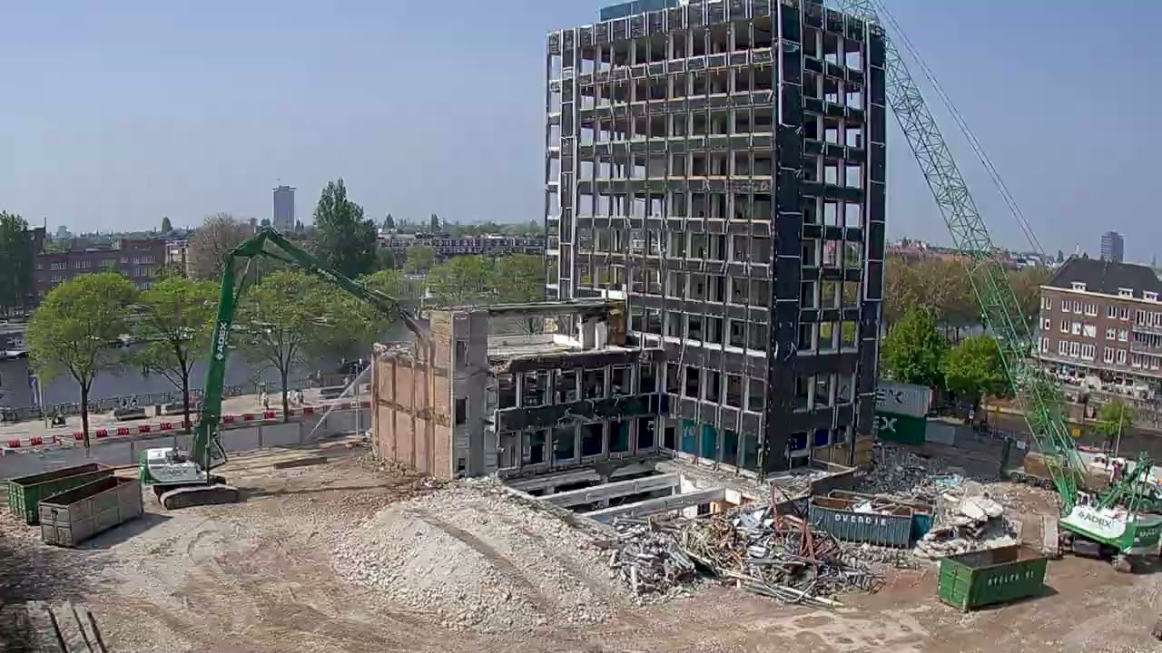Timelapse sloopwerkzaamheden Amstel Vista