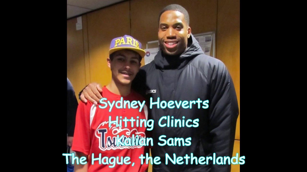2016-Sydney Hoeverts Hitting Clinics with Kalian Sams, The Hague, The Netherlands