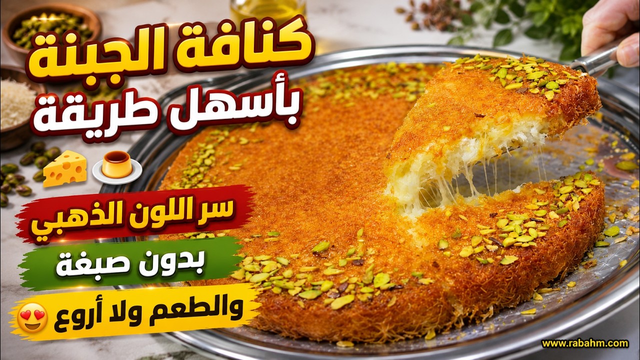 Самый простой и удачный рецепт кунафы с сыром, отличный вкус كنافة بالجبنة