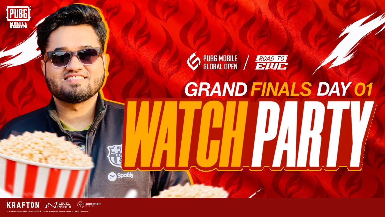 PMGO 2026 | Grand Finals | Day - 1 | Watch party | PUBG Mobile | TIMEBURNERGG