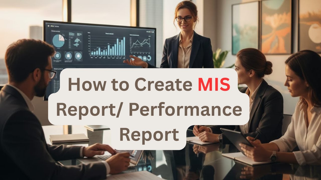 How to make MIS Report/ Performance Report| MIS Report sample| MIS Report with Tally Prime|