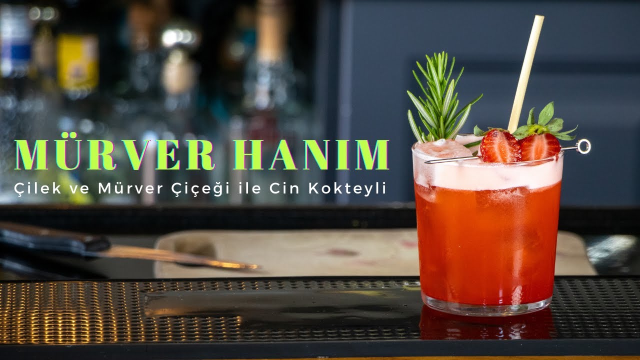 Mürver Hanım - Çilek ve Mürver Çiçeği ile Mis Kokulu Bir Cin Kokteyli