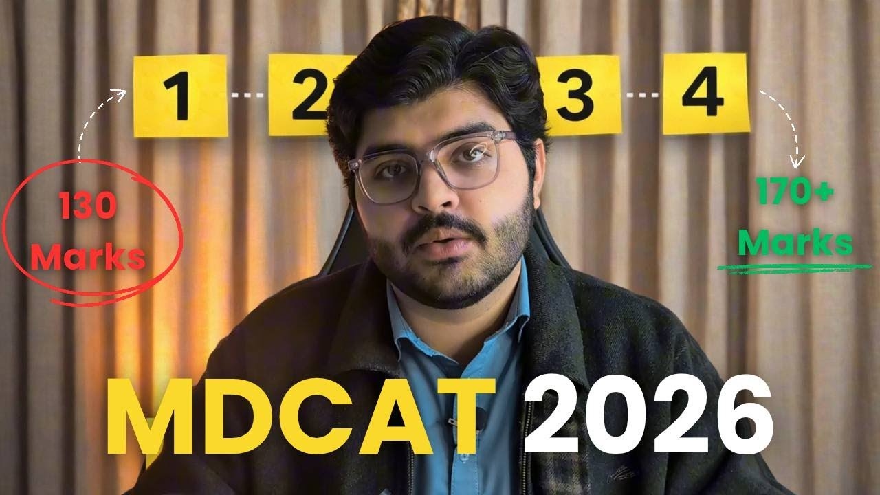 How To Score 170 + in MDCAT 2026 (4 Steps)