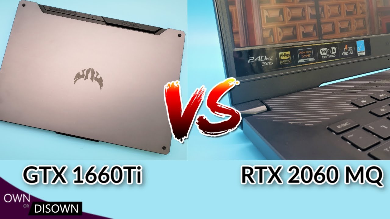 RTX 2060 MQ (Asus Zephyrus G15) vs GTX 1660Ti (Asus TUF A15)