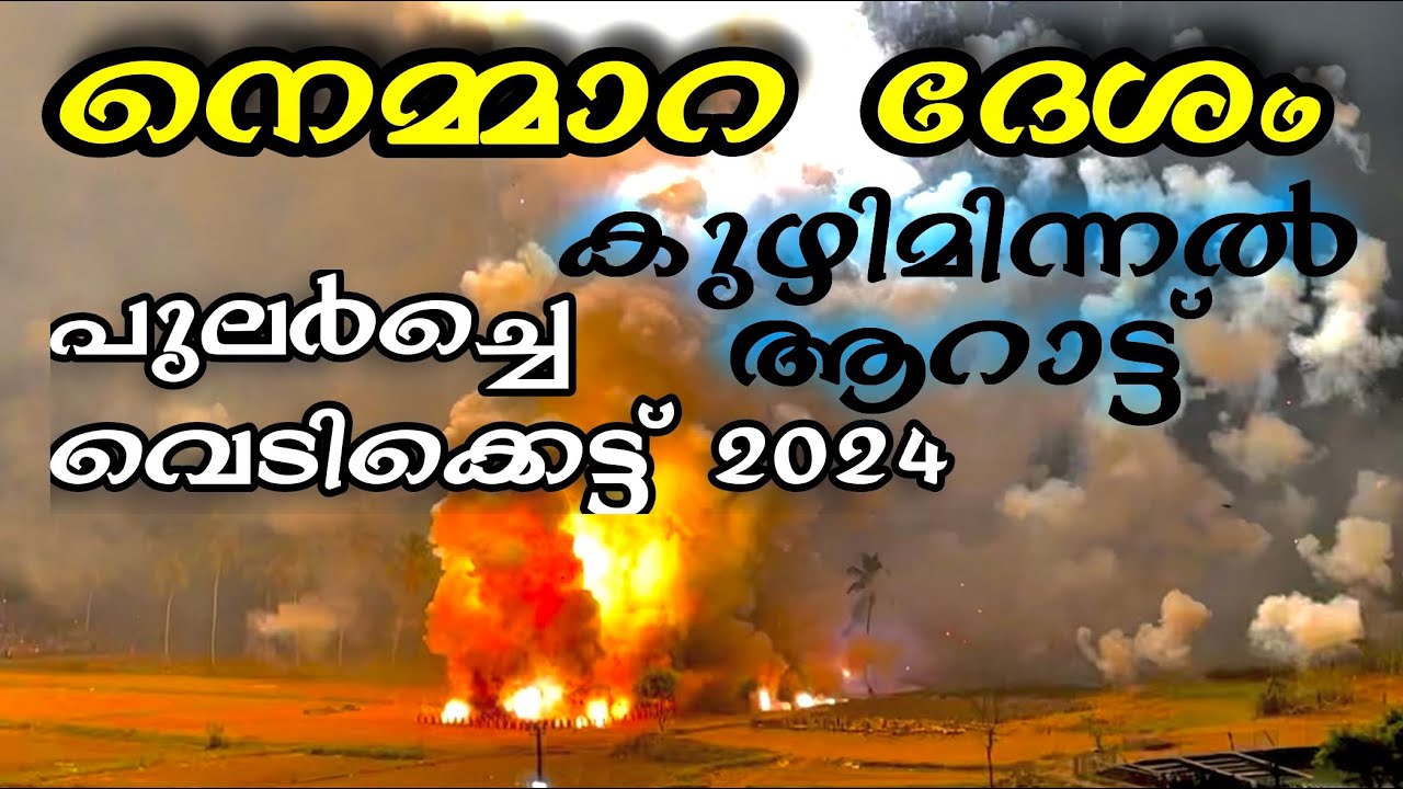 നെമ്മാറ പുലർച്ചെ വെടിക്കെട്ട് 2024✨🔥| Nemmara Vedikettu 2024 🔥 #trending #fireworks #youtubefeed