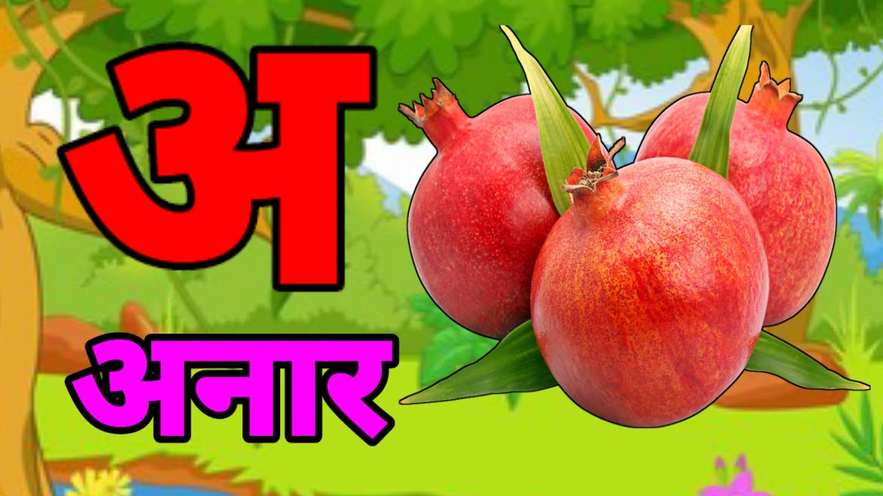 A Se Anar,अ से अनार ,आ सेआम,हिंन्दी वर्णमाला,अआइई ,क से कबूतर ,Aa Se Aam,हिन्दी स्वरमाला