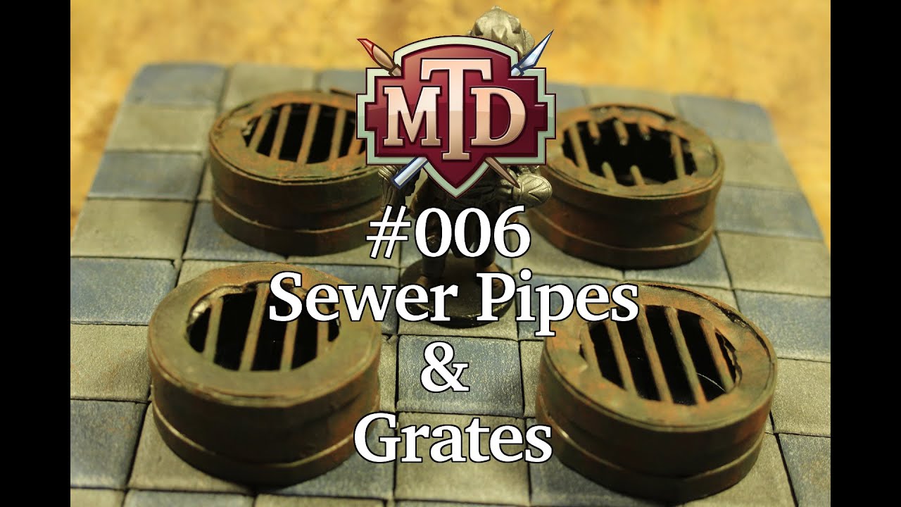 How to Make Miniature Sewer Pipes & Grates -- MTD #006