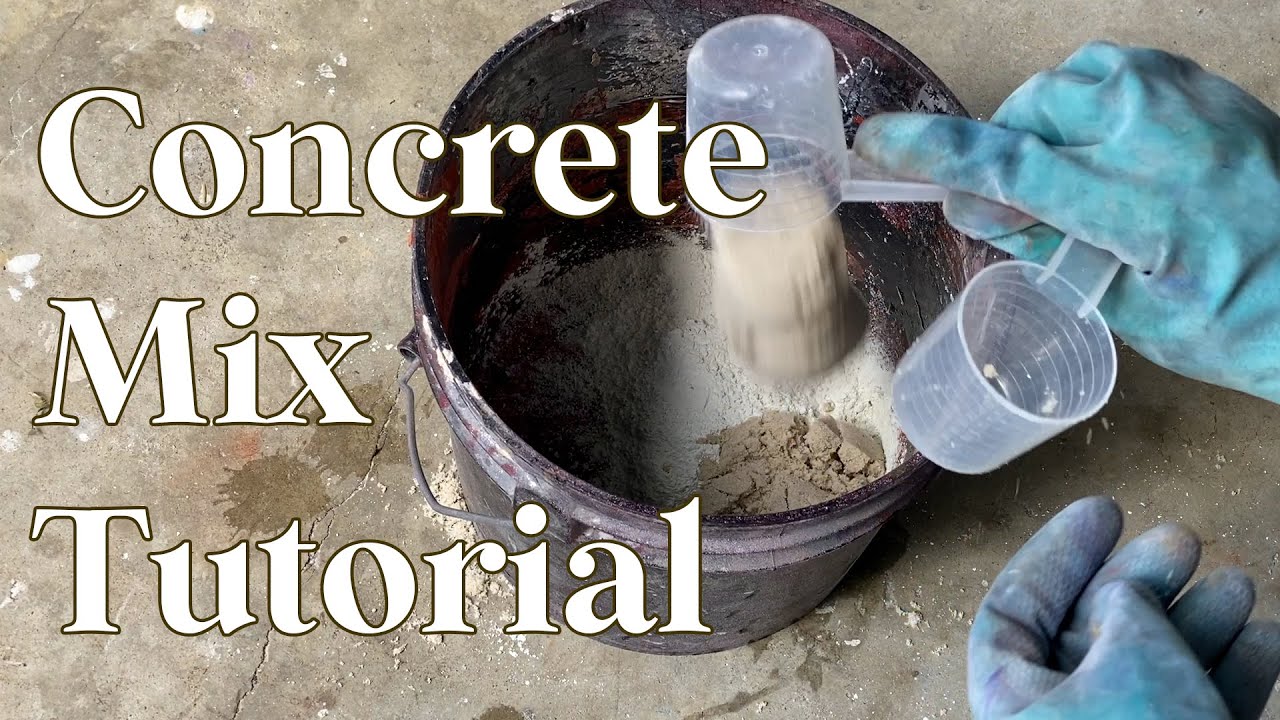 How to Make and Use White Portland Cement and Sand Concrete Mix for Casting Small Crafts