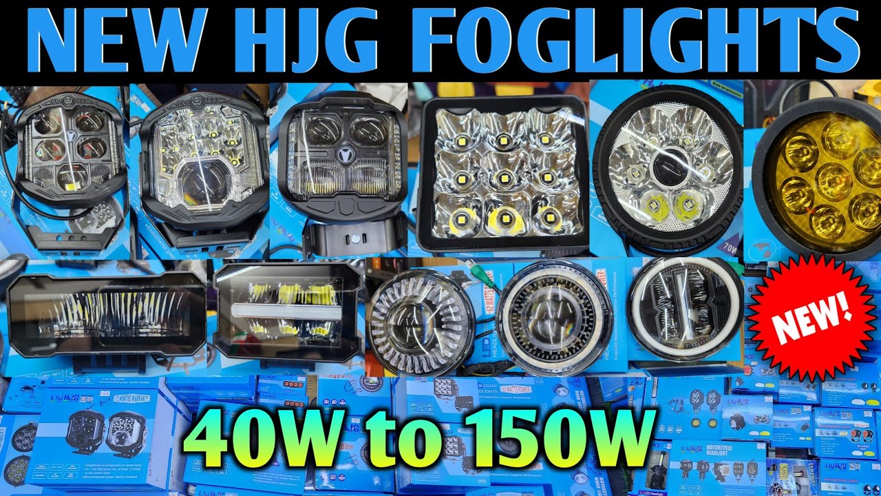 New HJG Foglights 😱🔥 | 40W to 150W | HJG Foglights,LED Bulb,Headlights | #hjg #foglights #topbikes