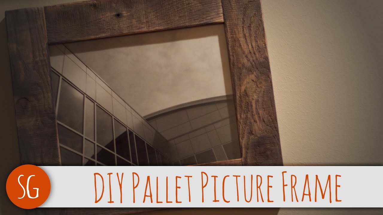 Easy DIY rustic wood picture frame that you can make! | Voiceover