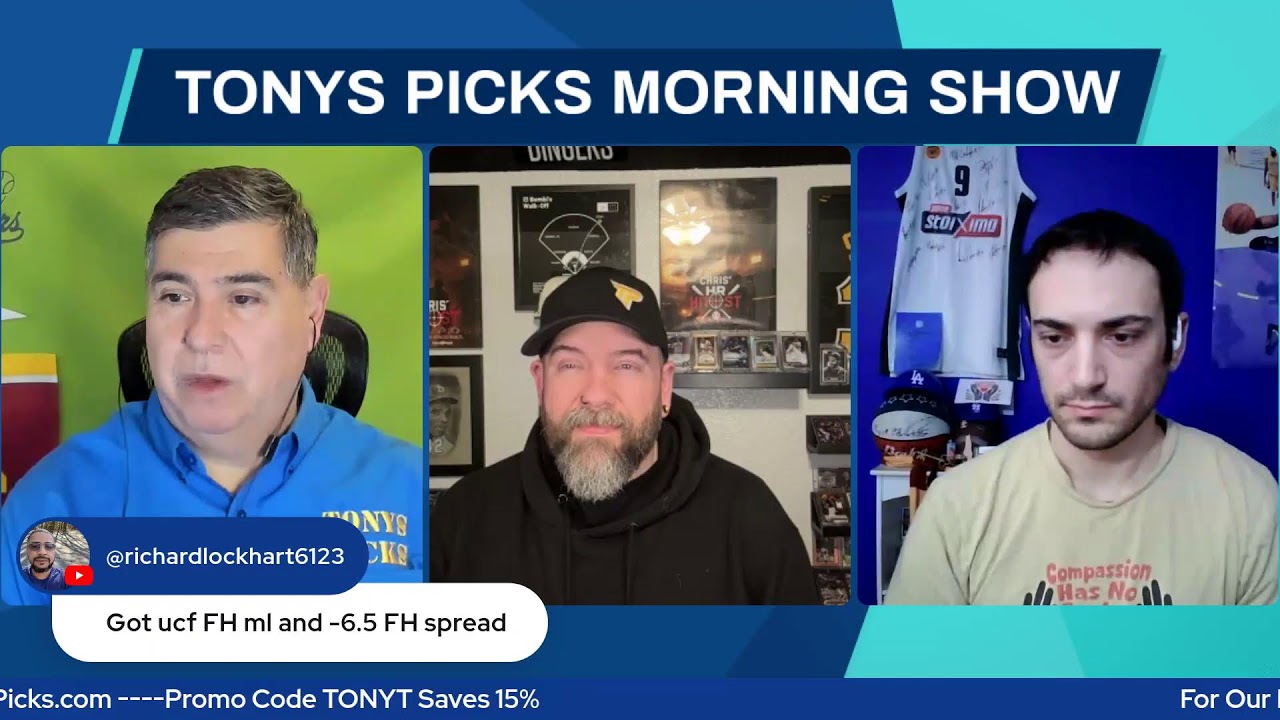 Live NBA NCAAB Picks Tonys Picks Morning Show 2-24-2026