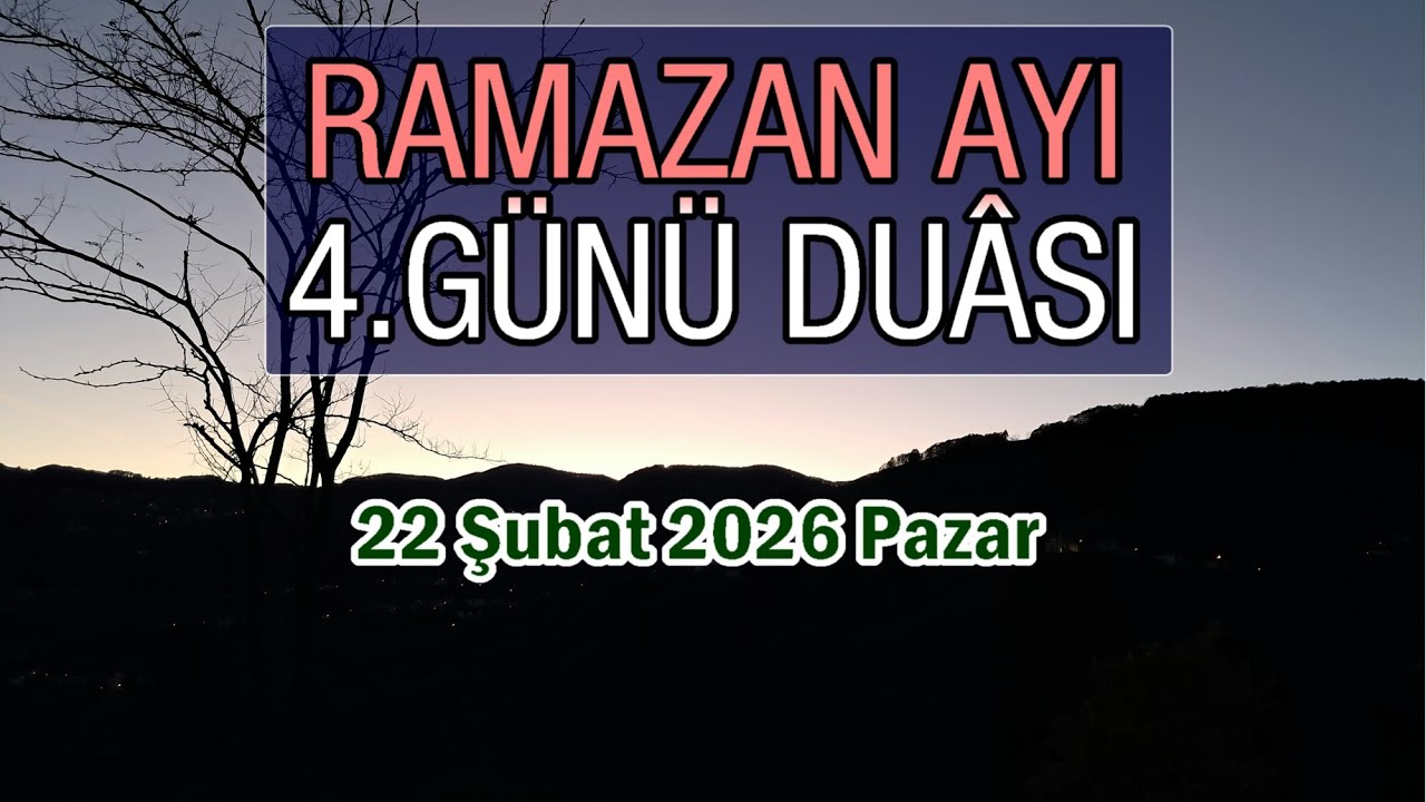 Ramazan Ayının 4. Günü Duası | Rabbimiz! Bizi birliğine şahit olan kullarınla beraber yaz.