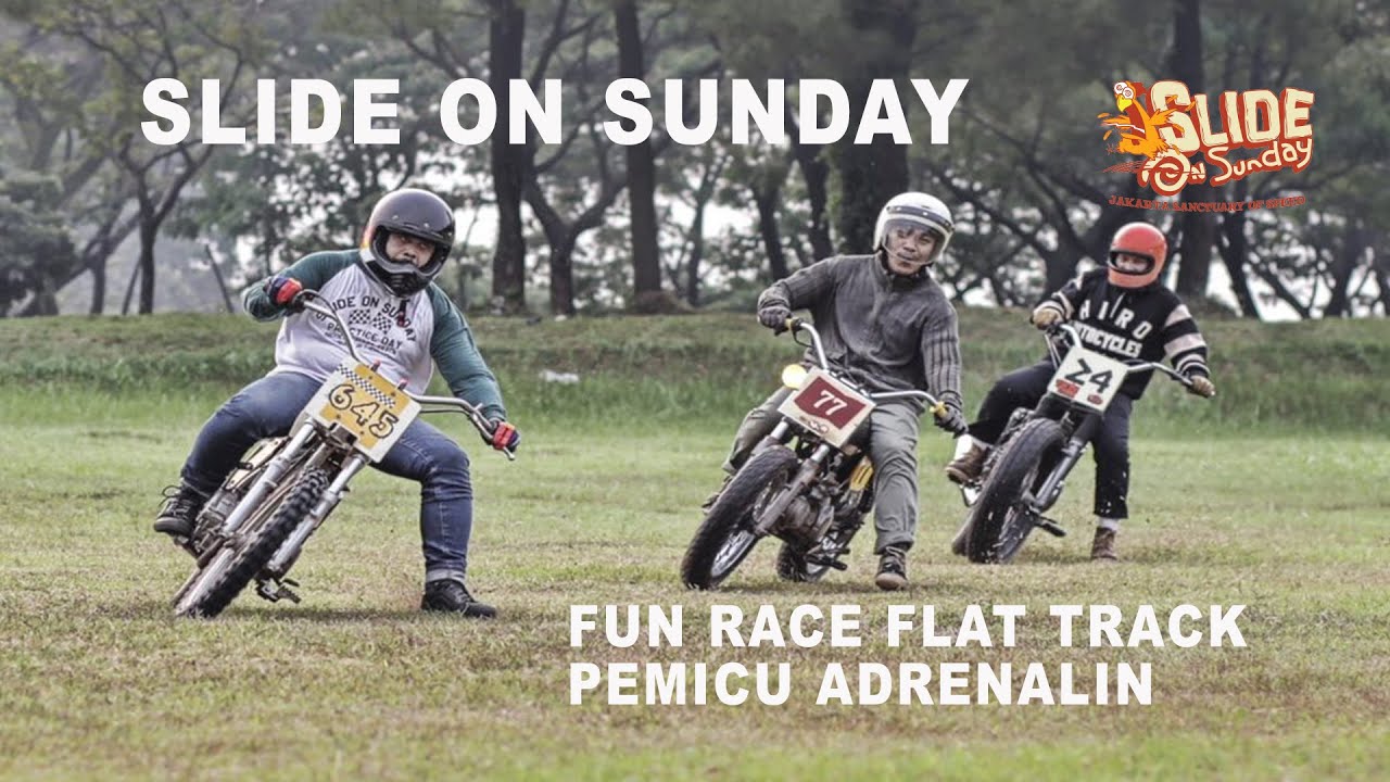 Slide On Sunday I  Flattrack fun race pemicu adrenalin #slideonsunday #flattrack #custom