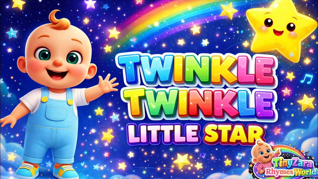 Twinkle Twinkle Little Star ⭐🌙 | Nursery Rhymes for Babies & Toddlers | ABCD Toddlers | Baby Song