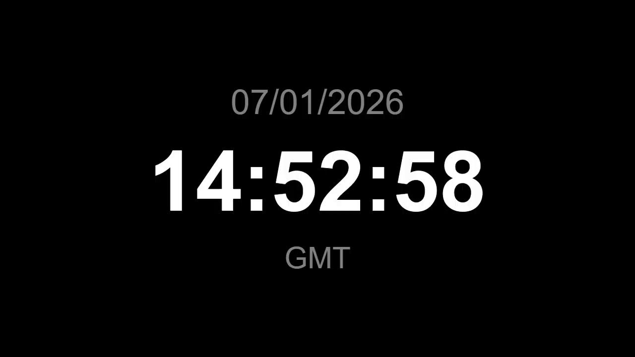 🔴 LIVE | Clock - GMT (Current time)